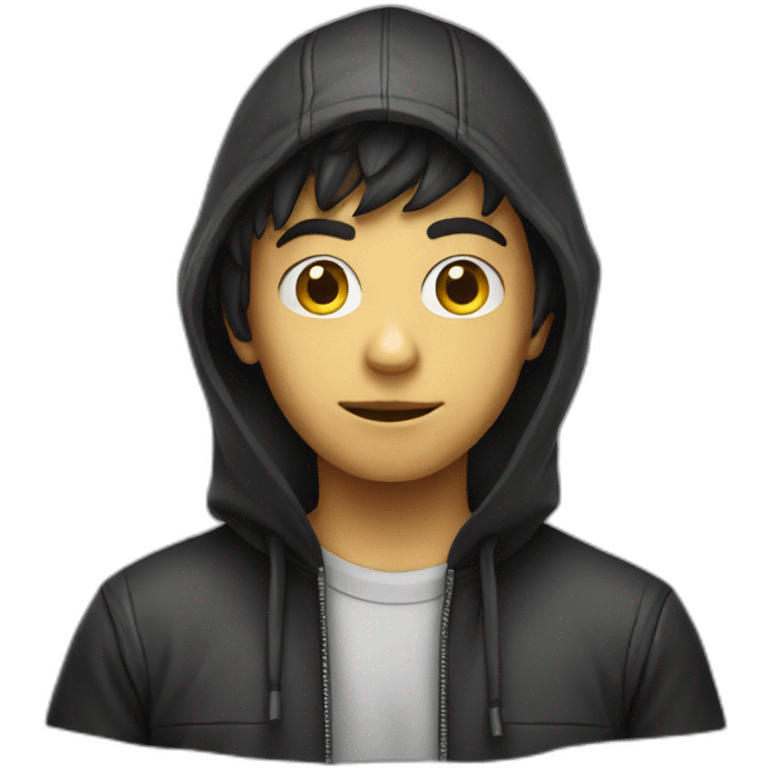 Kid boy hacker emoji