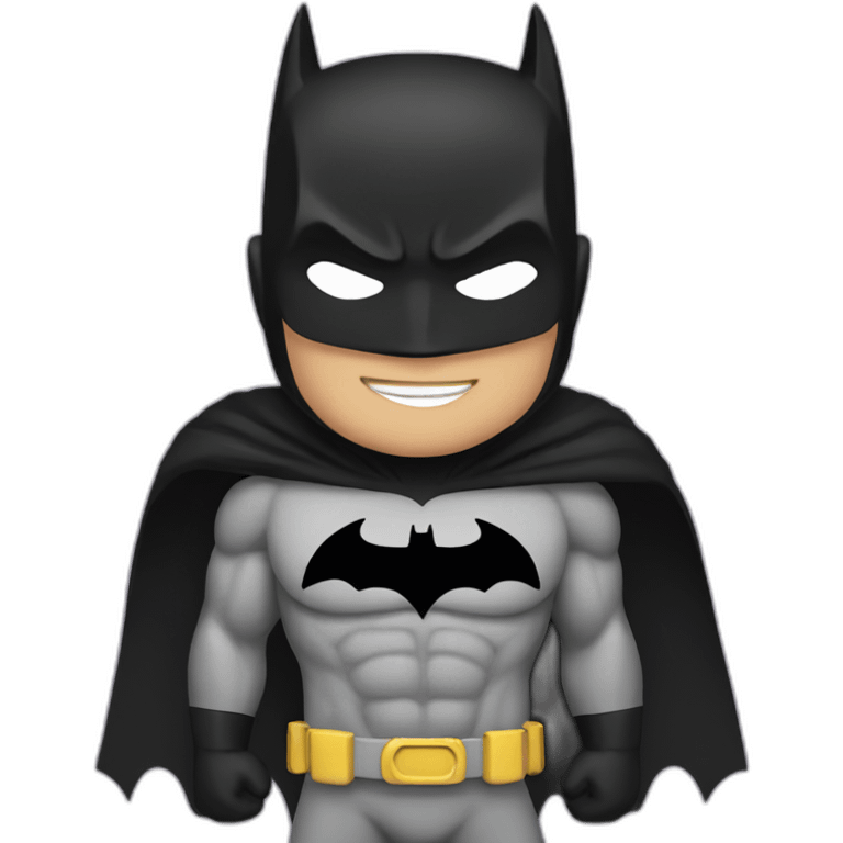 Rainbow batman emoji