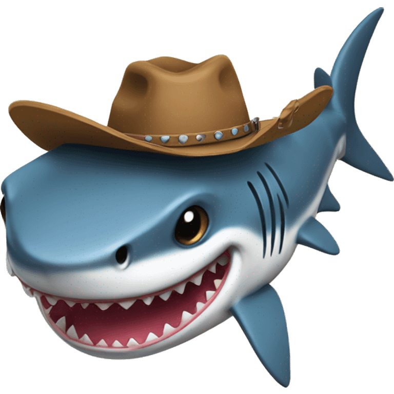 Cowboy shark  emoji