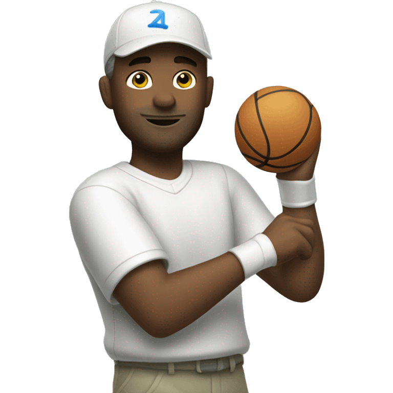 Playing Wii sports emoji