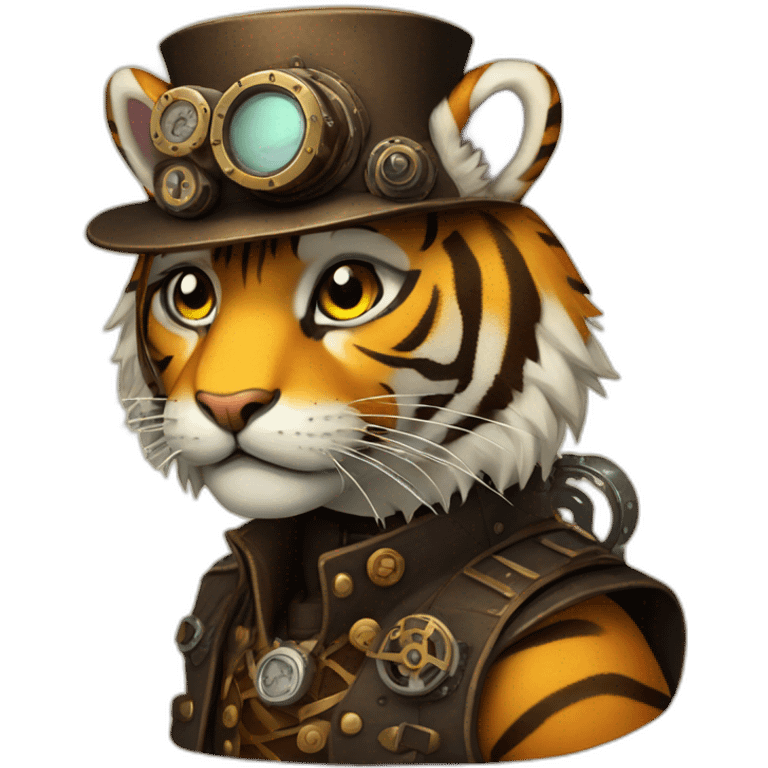 steampunk Tiger  emoji