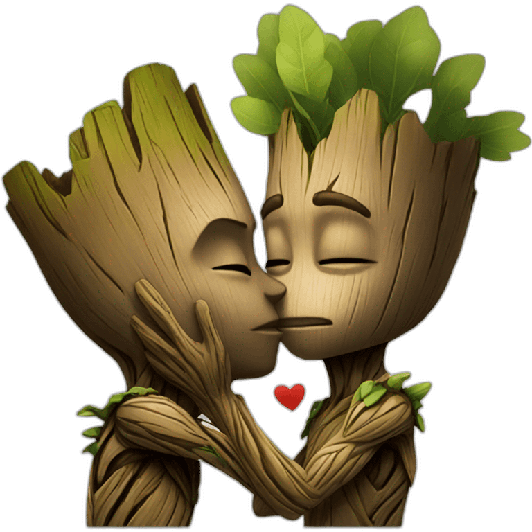 groot kiss emoji