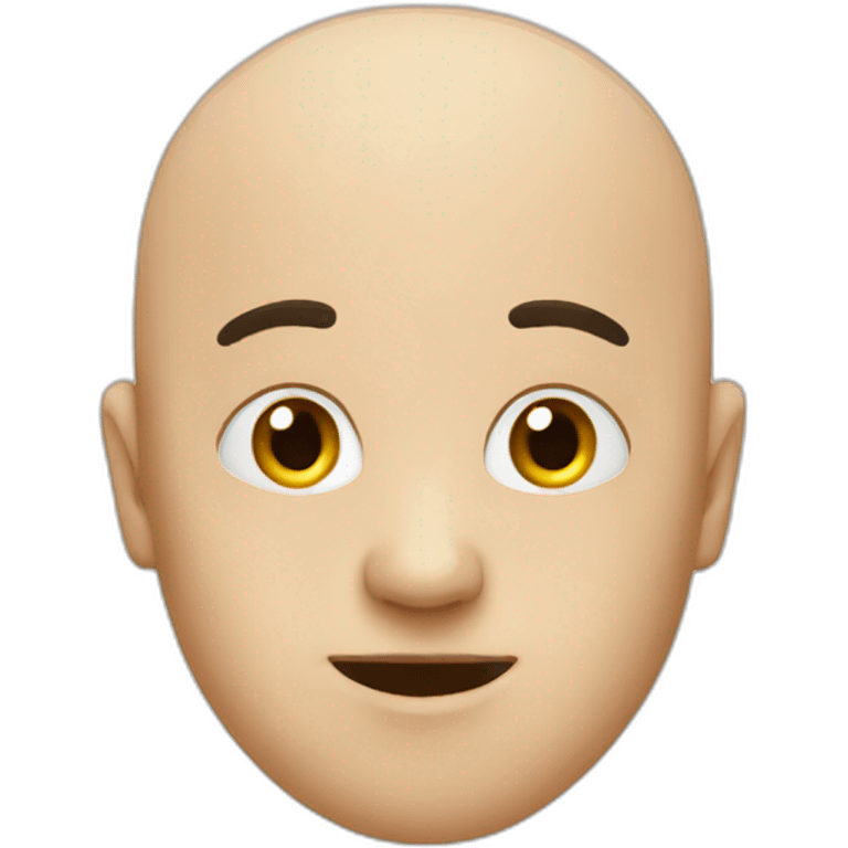 a bald heart head emoji