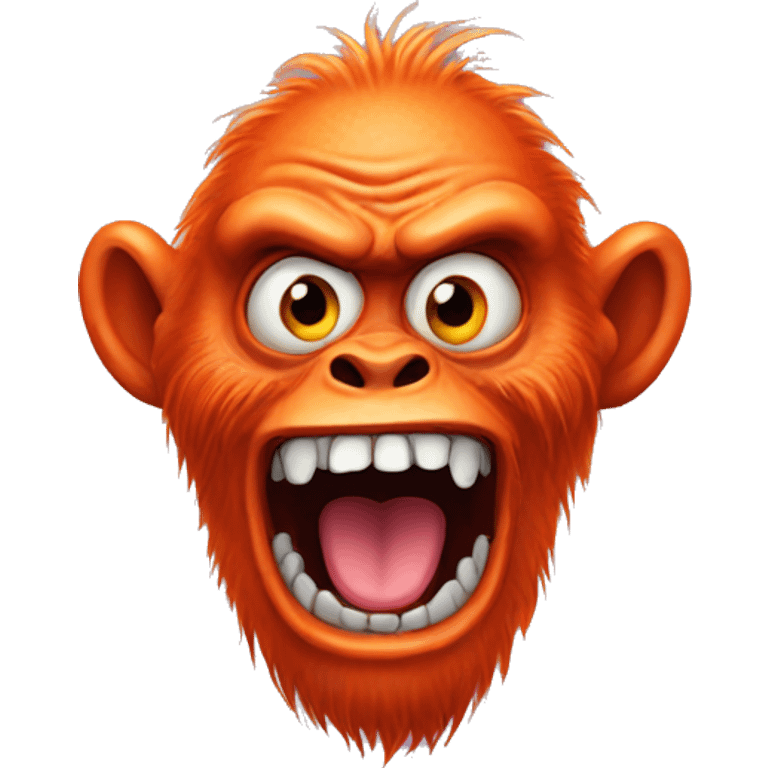 Crazy Monster orang emoji