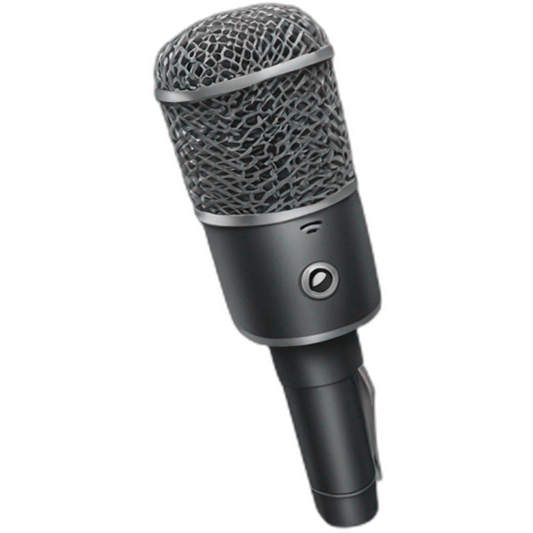 microphone avec rappeur emoji