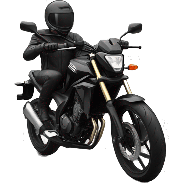 honda cb125r negra sin piloto emoji