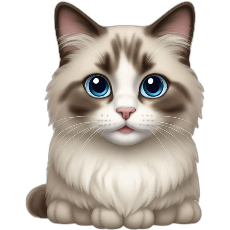 cute ragdoll cat emoji