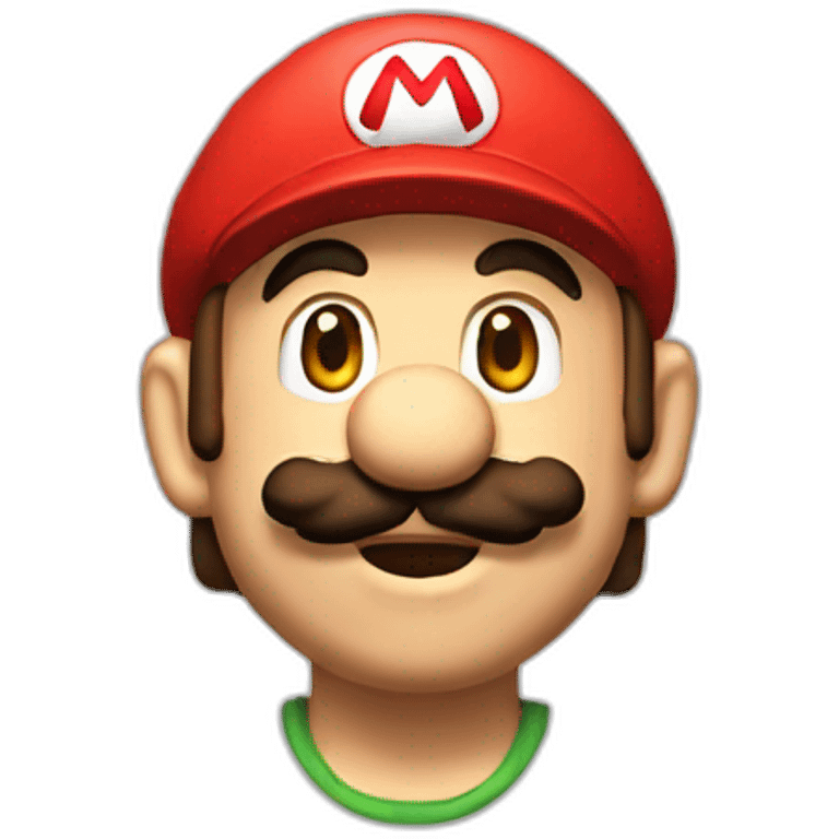 Mario qui fait des pate emoji