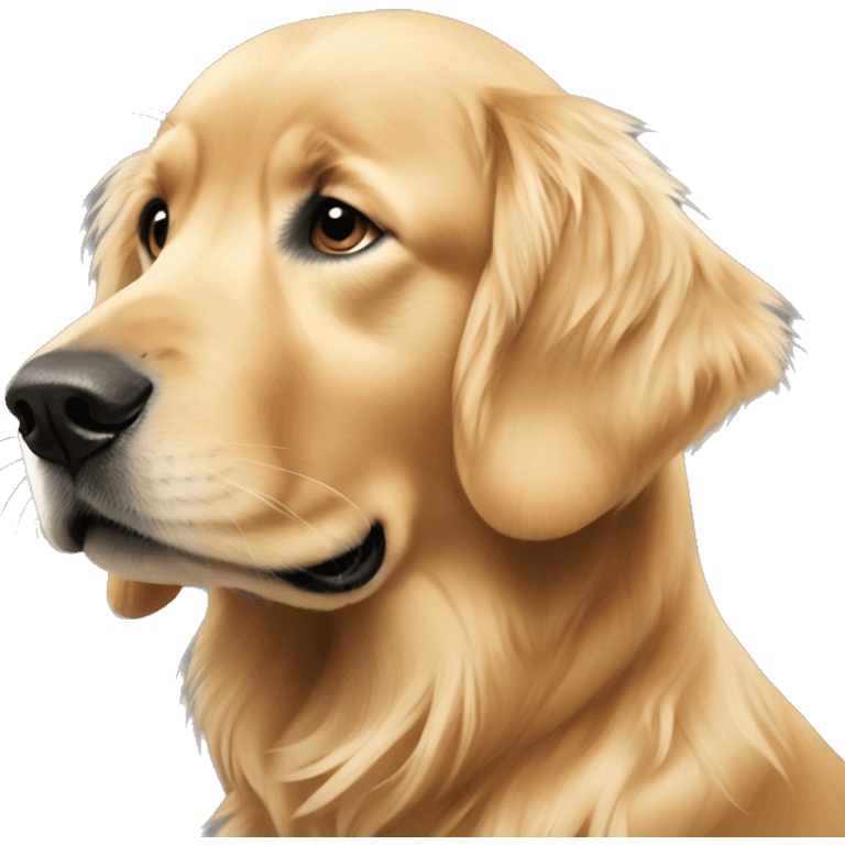 golden retriever with a blonde haired woman emoji