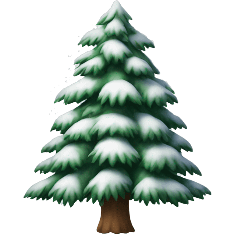 snowy pine tree emoji