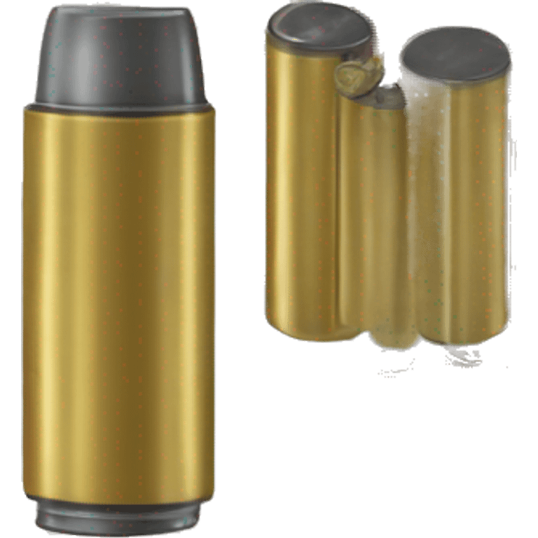 Realistic 12 gauge Shotgun shell amunition isolated.  emoji