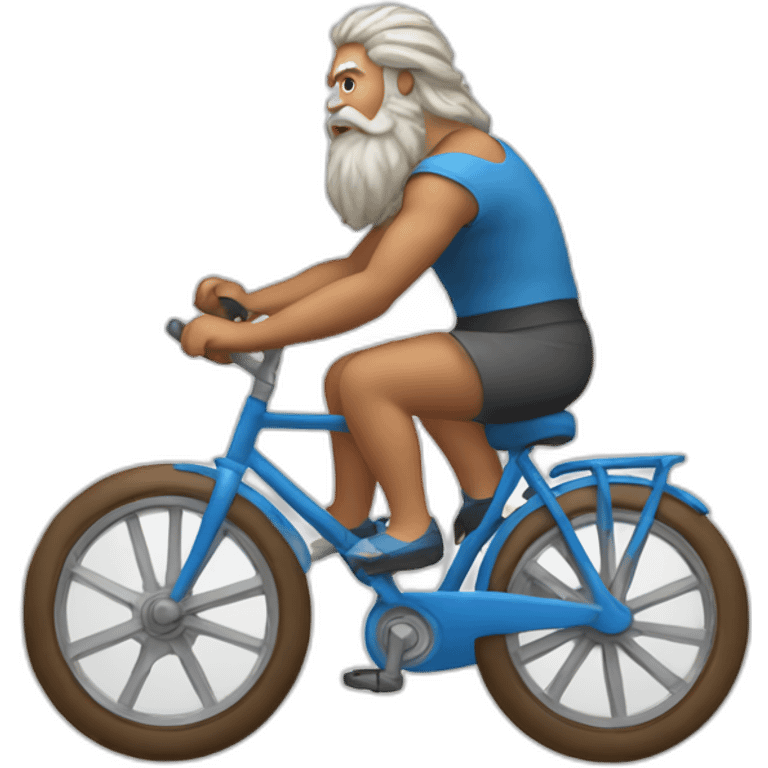 Zeus on a bicycle emoji