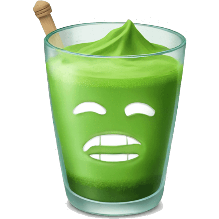 Matcha in a glass emoji