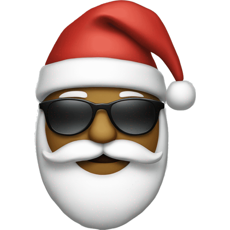 santa with sunglasses emoji