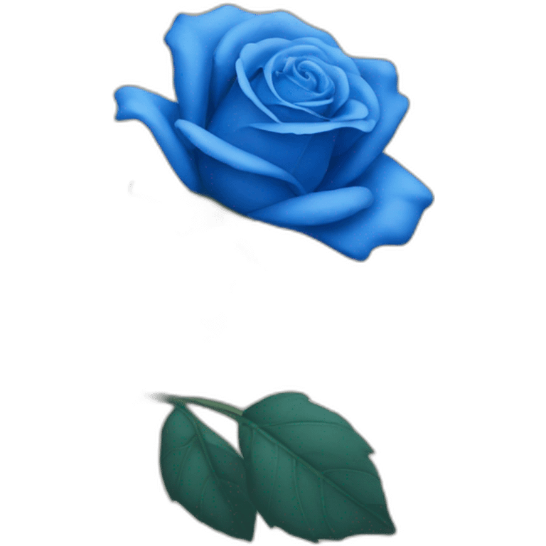 Blue rose emoji