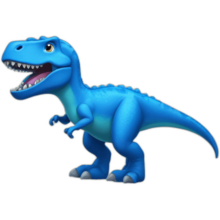 a blue dinosor emoji