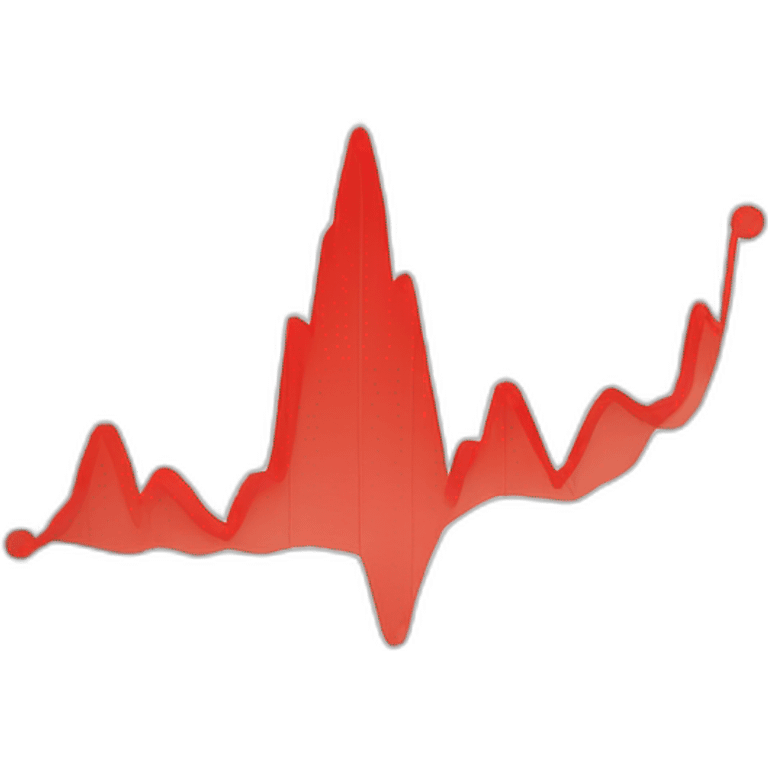 short red descending graph emoji