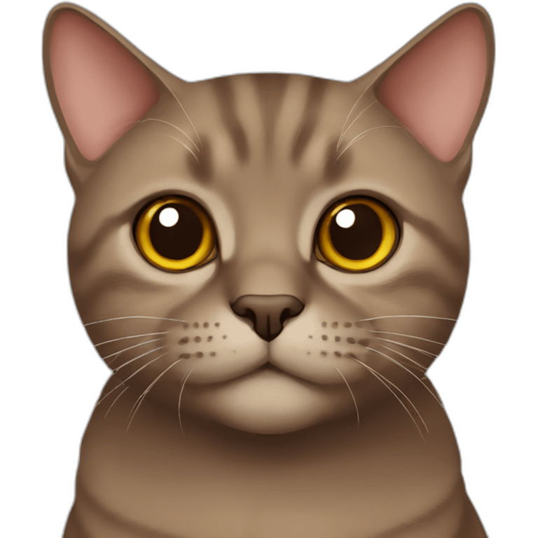 brown british cat emoji