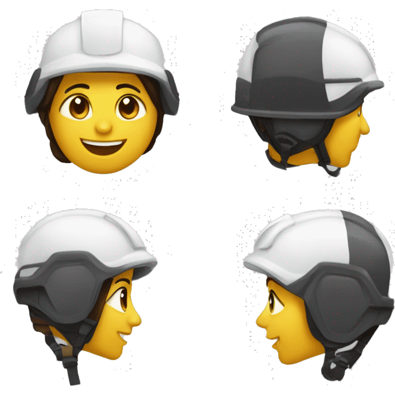 Reine des neige - Casque chantier emoji