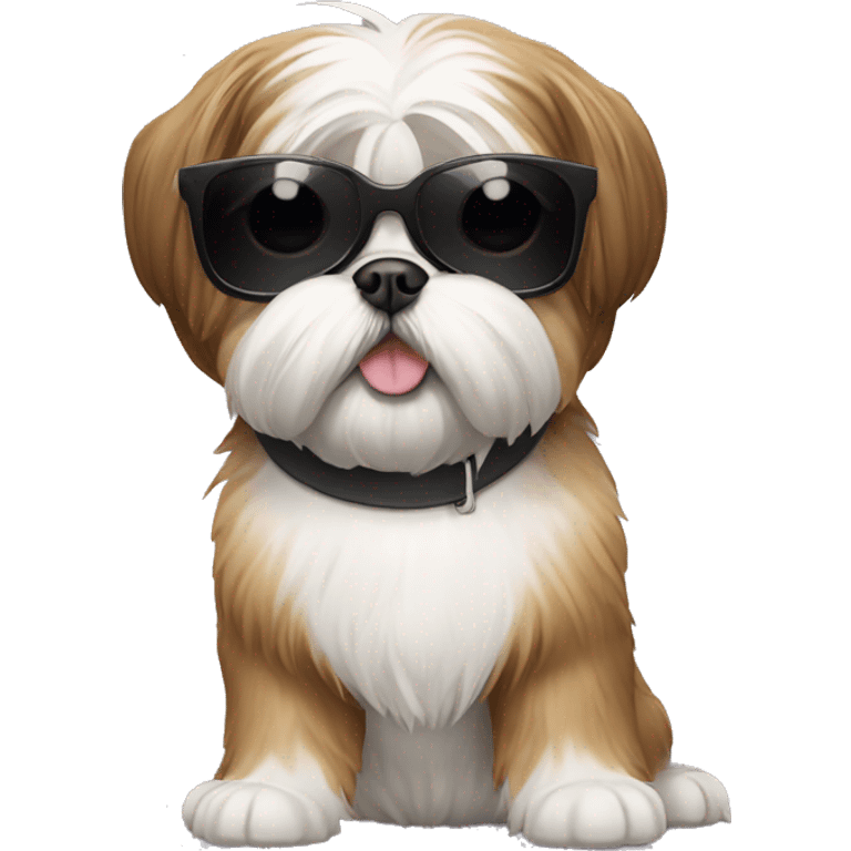 Shih tzu wearing sunglasses emoji