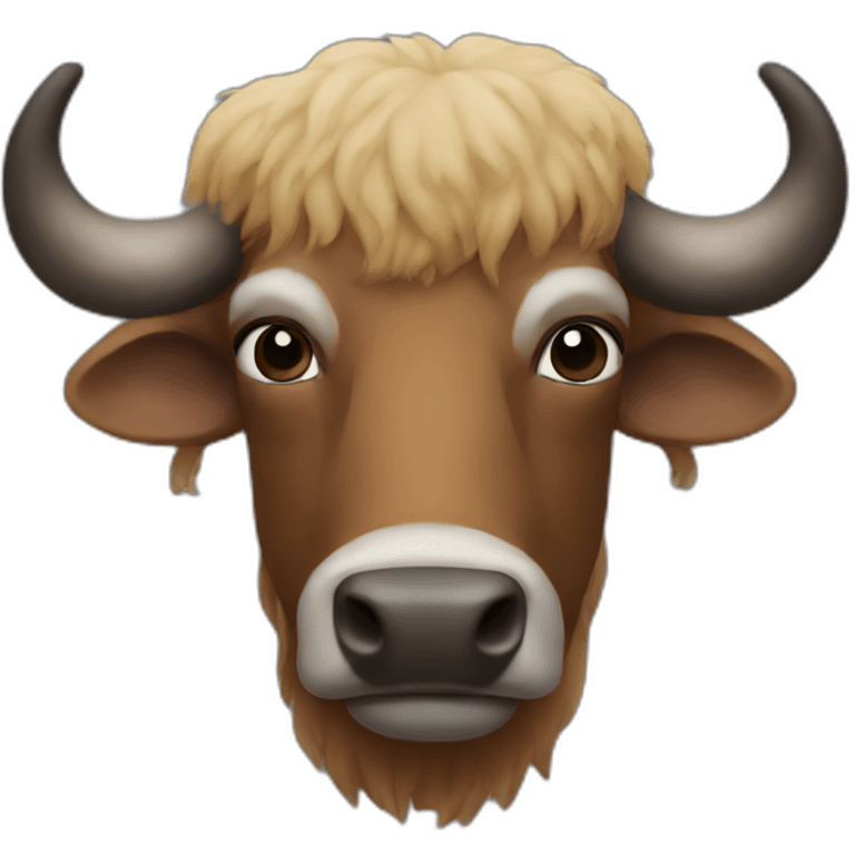 a buffalo emoji