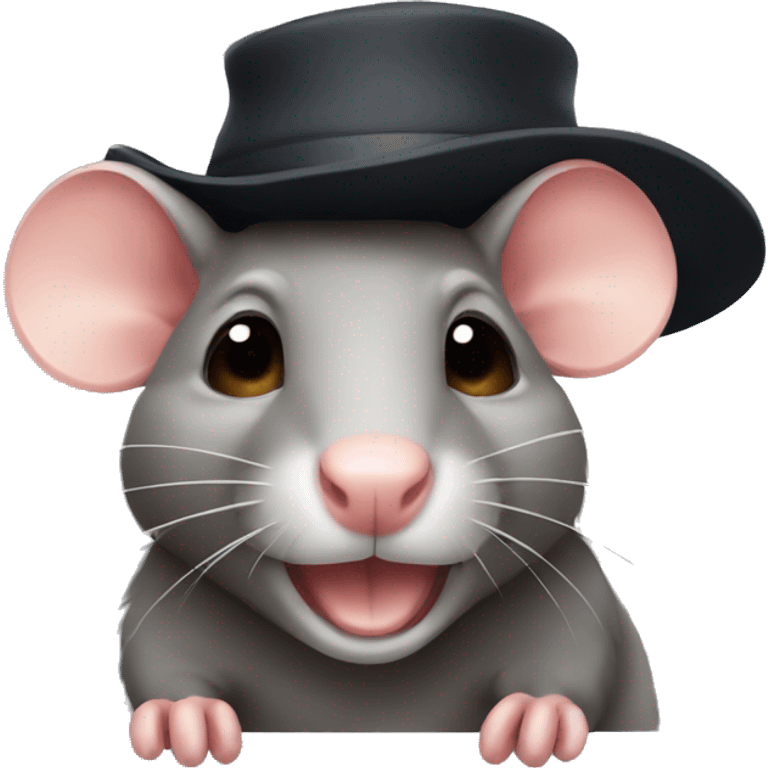 rat with hat emoji