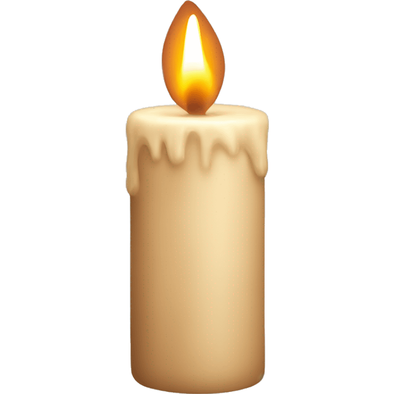 Beige asthetic candle  emoji