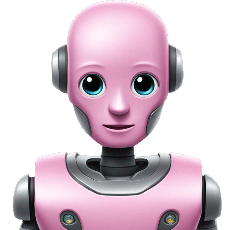 pink ai robot emoji