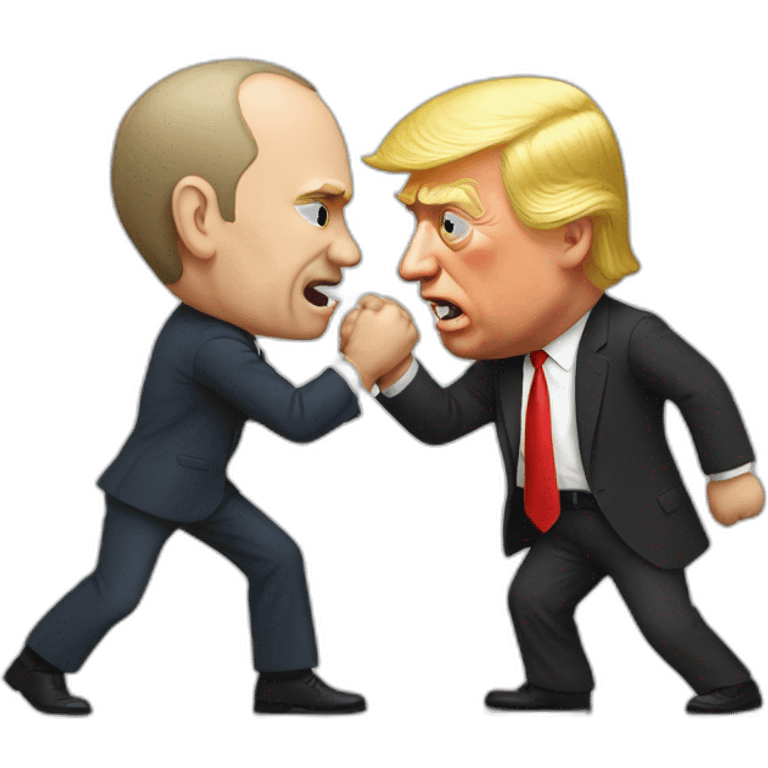 Putin fight with trump realist emoji