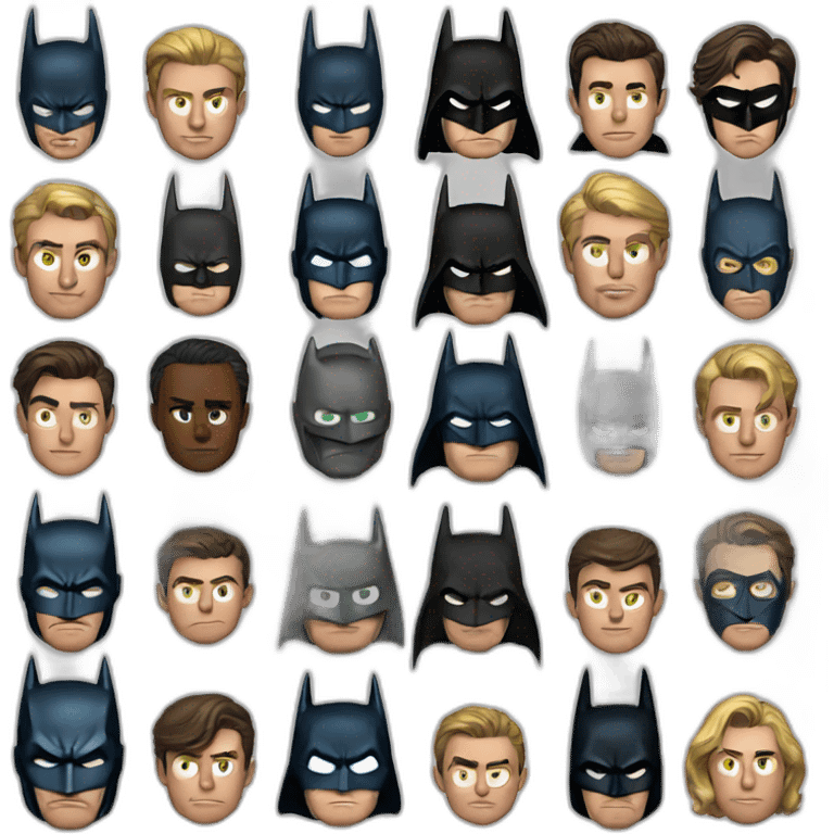 Batman dc realistic emoji