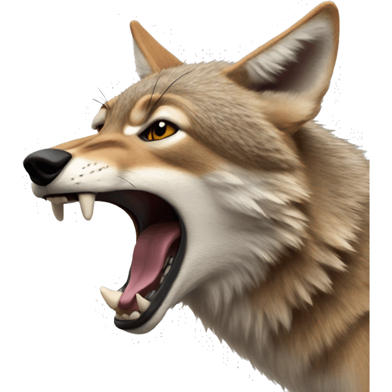 coyote growling  emoji