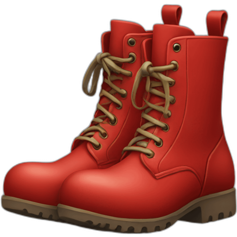 Red boots emoji