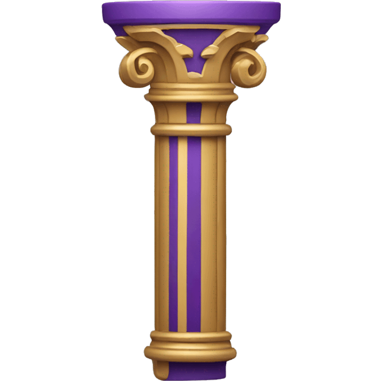 purple and gold column emoji