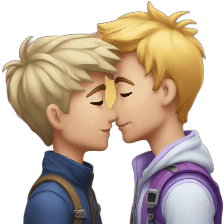 Viril gay kiss emoji