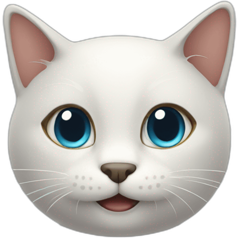 chatbot cat with a big smile emoji