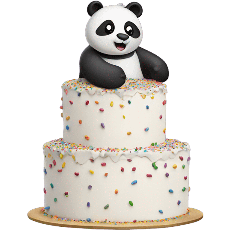 panda cake sprinkles  emoji