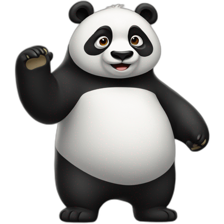 Panda shrugging emoji