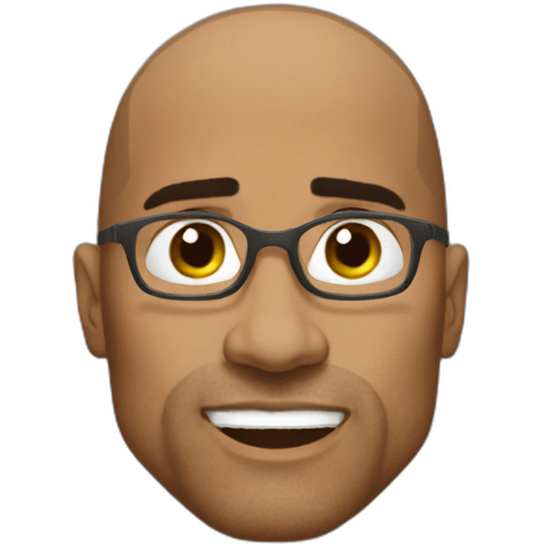 The rock meme emoji