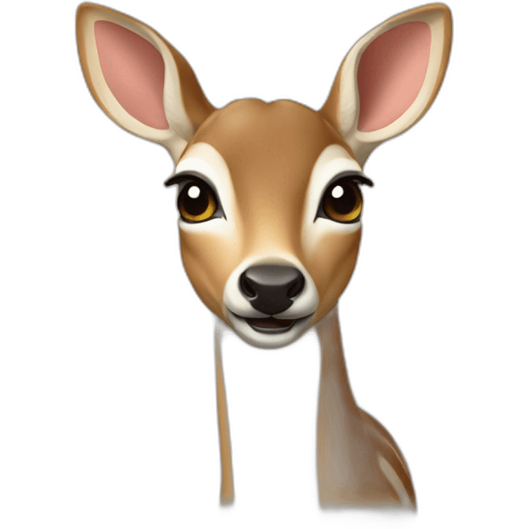 Biche qui mange de la quiche emoji