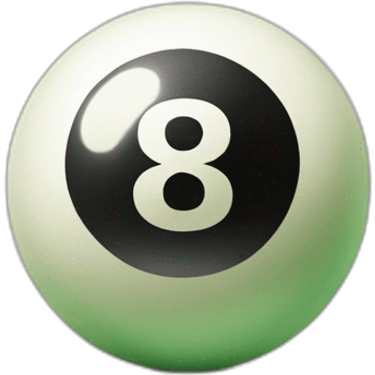 Billiard ball with the number "8A". emoji