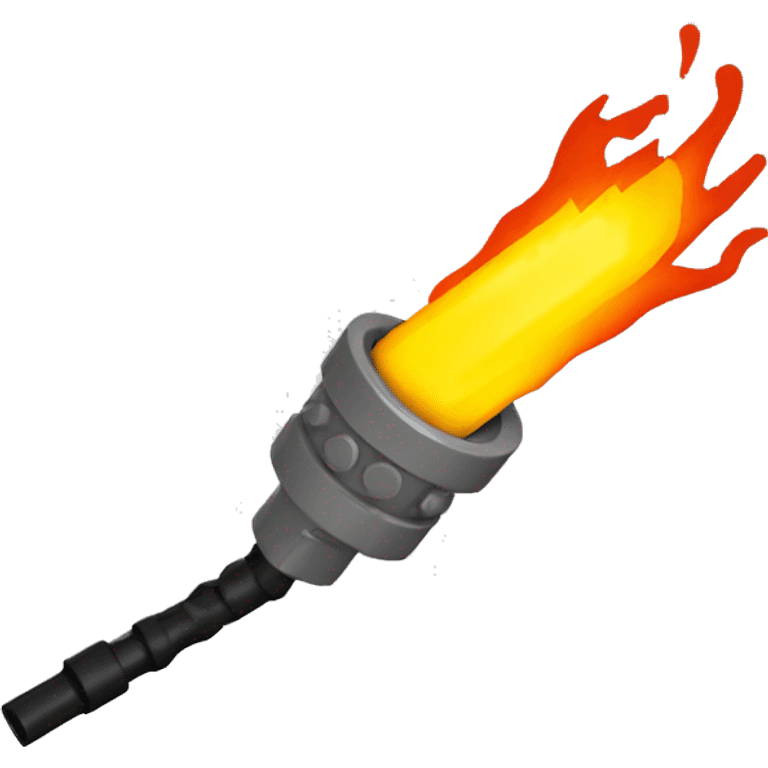 Lego style torch emoji