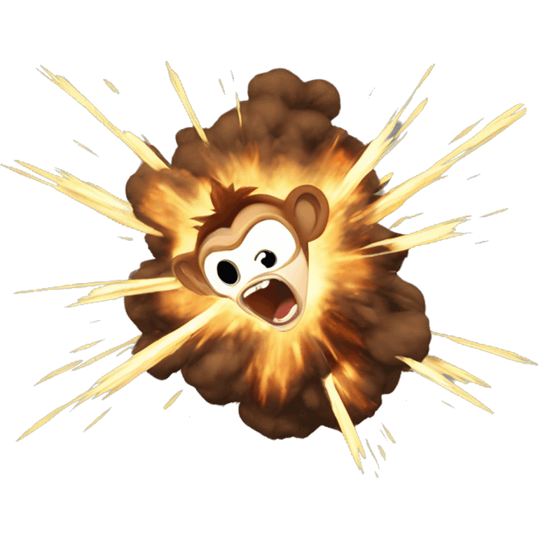 exploding monkey emoji