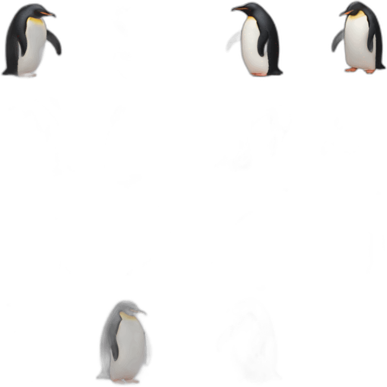 Penguin love emoji