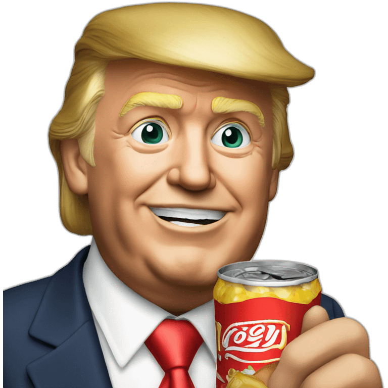 Trump avec du coca emoji