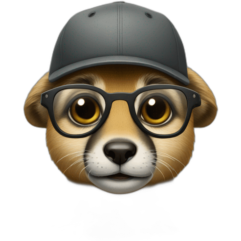 Suricate avec casquette et lunette emoji