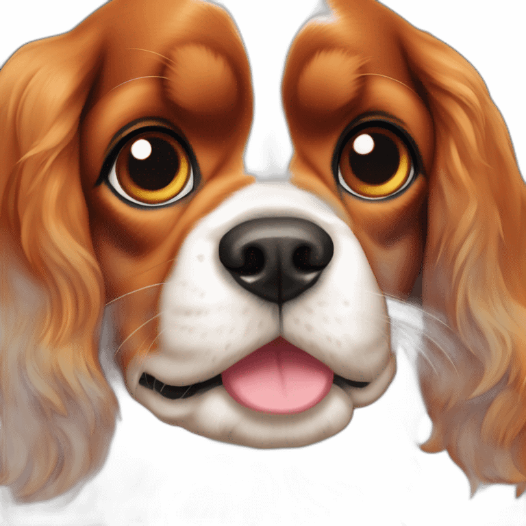 À cavalier King Charles dog emoji