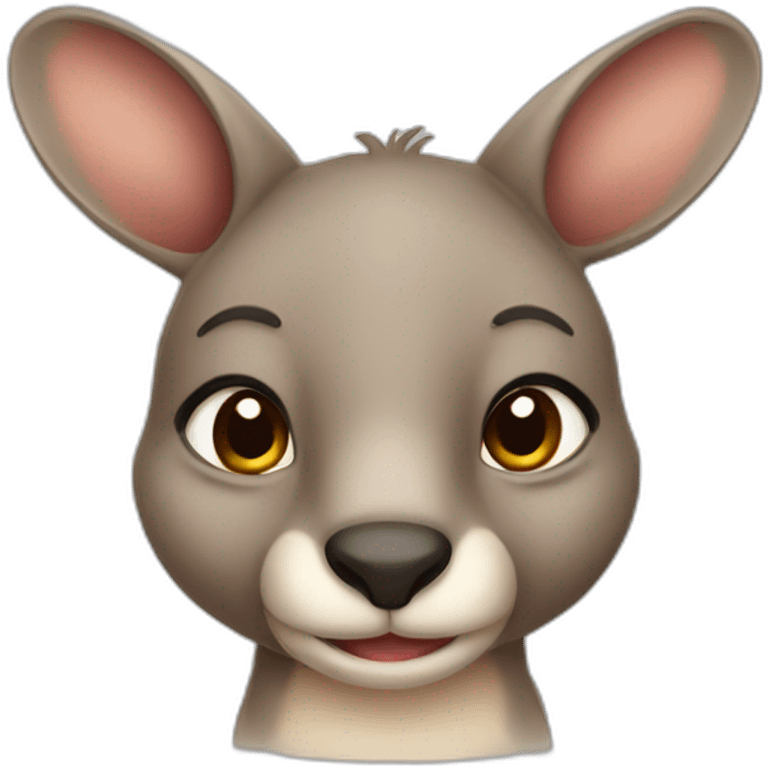 Cute little chubby Kangaroo emoji