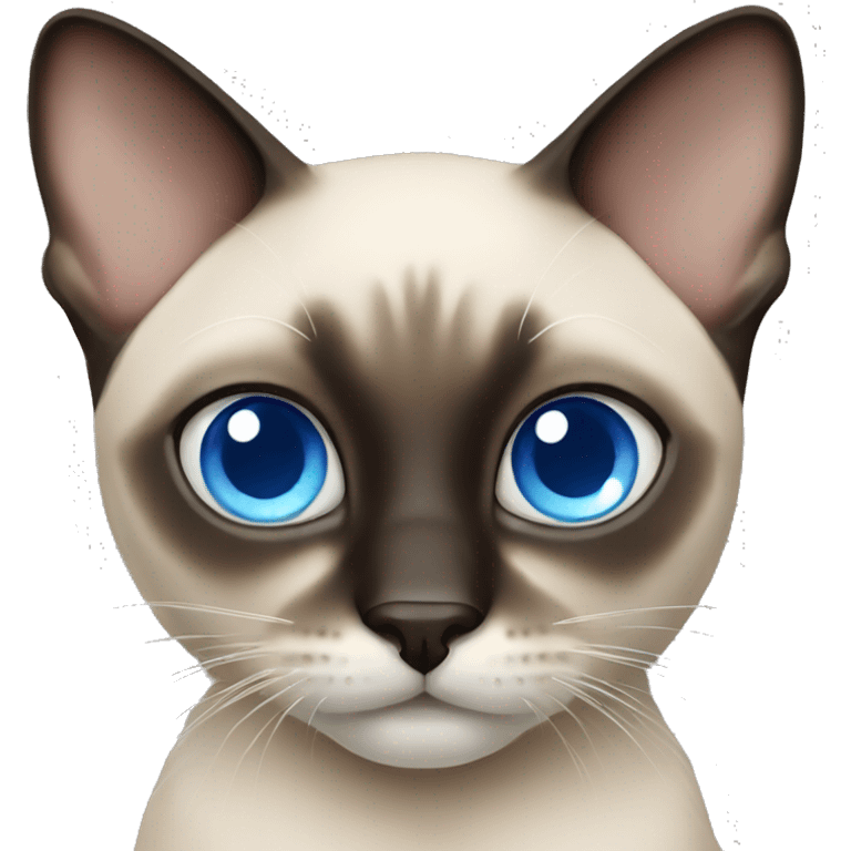 siamese cat with blue eyes emoji