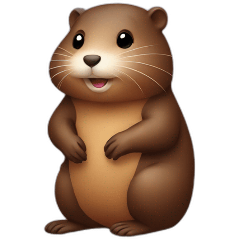 Nutria in love emoji