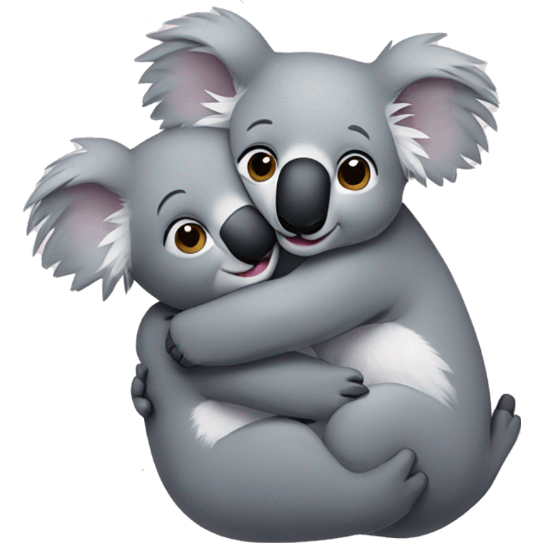 Koala hug emoji